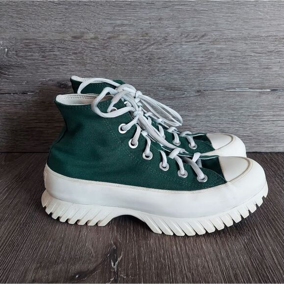 Converse Chuck Taylor All Star Lugged 2.0 High-Top Sneakers Green Size 5.5 Women - Picture 1 of 12